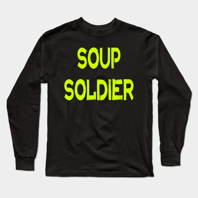 Antifa Soup Soldier Long Sleeve T-Shirt by MZeeDesigns